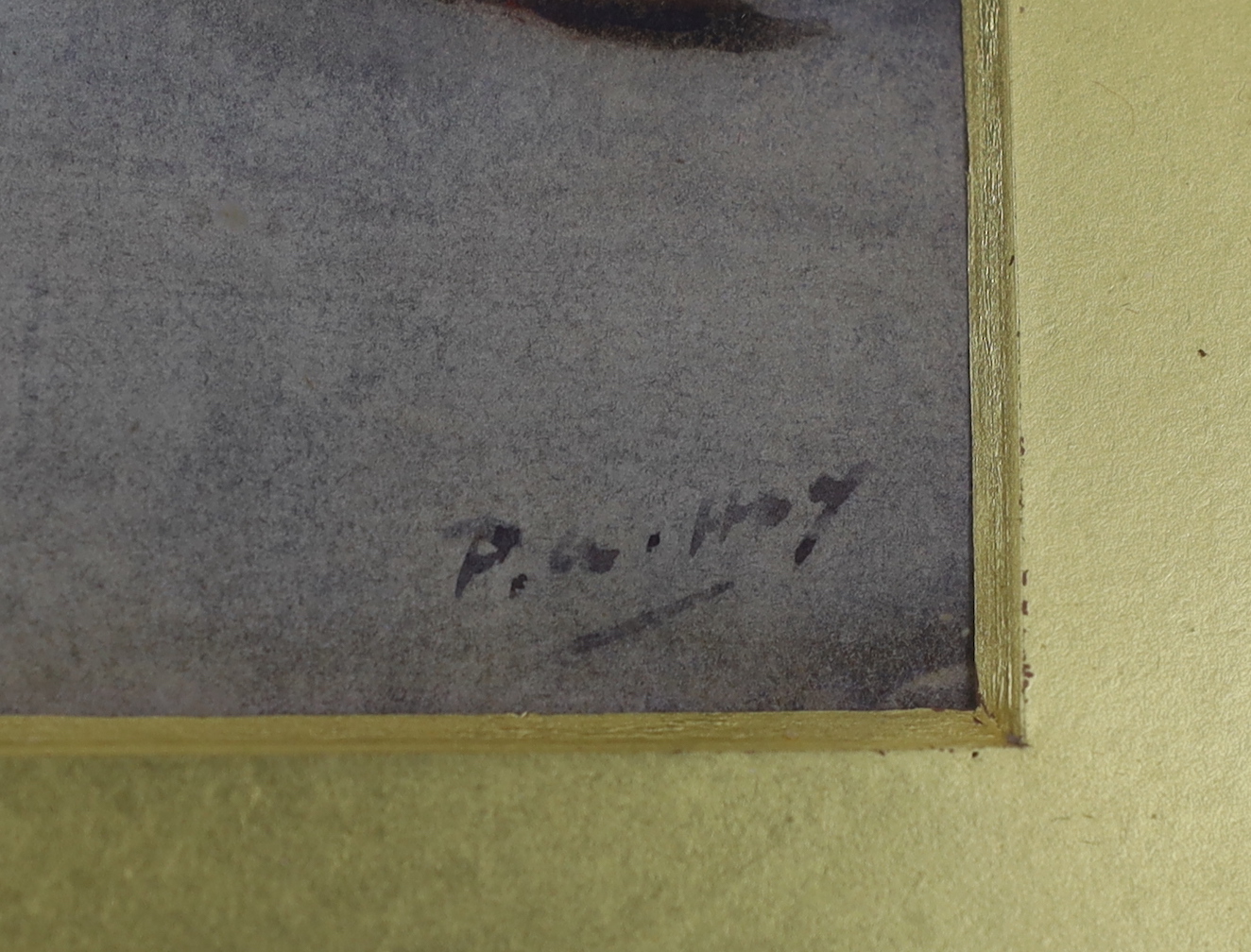 Peter Alexander Hay RA. (exh.1897), watercolour, Still life of fruit, signed, details verso, 18 x 24cm